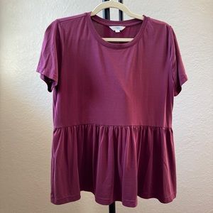 Maroon tee